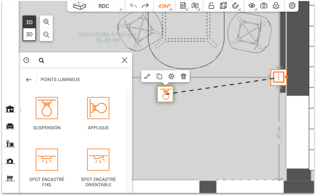 Design of an electrical plan on Kazaplan